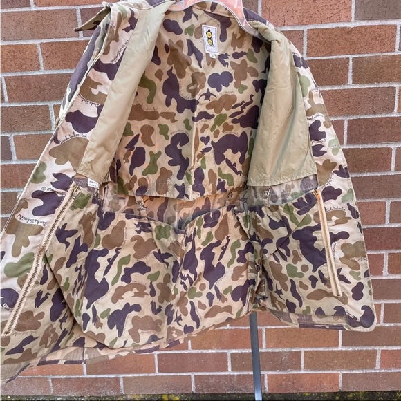 Bob Allen Ducks Unlimited Maynard Reese Hunting Coat Med Camo Jacket 1978 USA LH - Picture 5 of 16